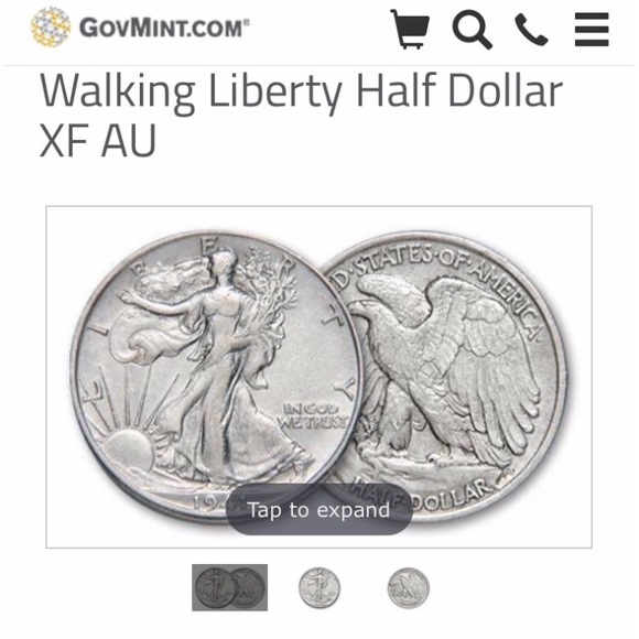 Handcrafted Silver “Walking Liberty” Coin Ring 8.5 - Picture 10 of 14